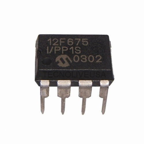 Microchip Circuito Integrado PIC12F675-I/P DIP-8 0