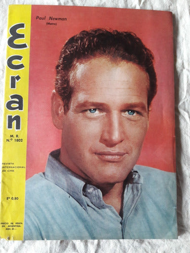 Revista Ecran N° 1802 10/8/65 - Tapa Paul Newman - Zig Zag 0