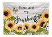 LB Sunflower Butterfly Wall Tapestry for Hanging 1