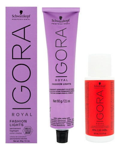 Schwarzkopf Igora Fashion Lights Hair Tint + Developer 1