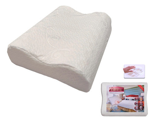 Confort Intelligent Cervical Pillow with Embroidered Cover 0