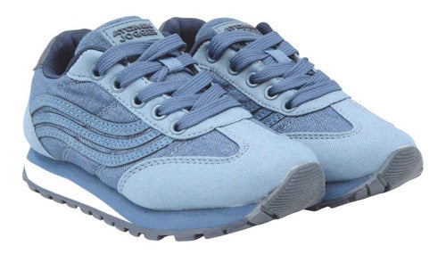 Atomik Footwear Kids Blue Casual Jogger Sneakers XNV23 4