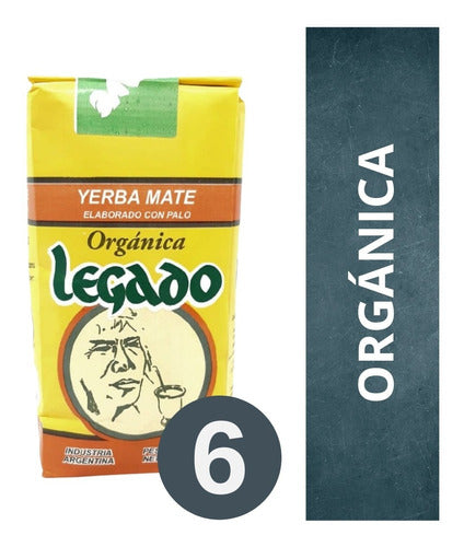 Legado Yerba Mate Orgánica Legado Suave 6 X 500 0