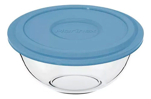 Bowls Vidrio 1.5lts Linea Plus Con Tapa Marinex 0