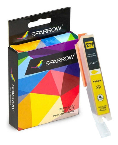 Sparrow Yellow Compatible Cartridge Canon Pixma MG-5722 0