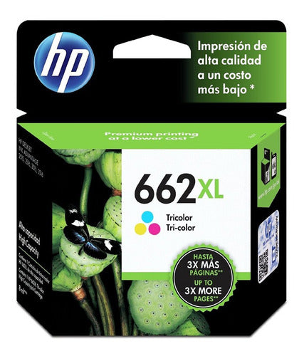 HP 662XL Tri-Color Ink Cartridge CZ106AL - Mosca 1