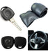 Cubre Volante + Funda Llave Silicona Chevrolet Corsa Negro 0