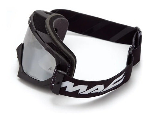 MAC Virtus Black Grey Motocross Goggles 0