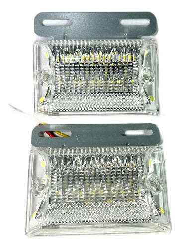 Generic 24V LED Trailer Tail Lights x2 Amber A12 3