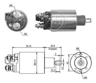 Solenoide Indiel Chevrolet S10 2.8 Mwm 0