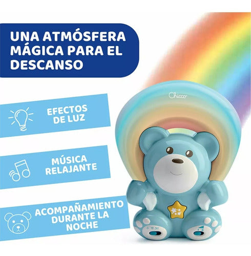 Chicco Rainbow Bear Blue Projection Night Light and Sounds 104742 PG 1