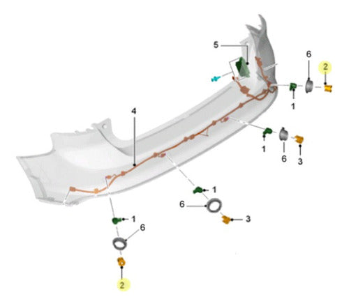 Ford Parking Sensor Support Left Focus 13/19 4