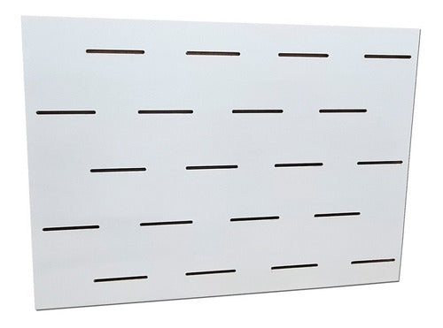 MJmaderas Panel Ranurado Qatari 1.30x90 - Nuevo Modelo - Únicos Blanco 2