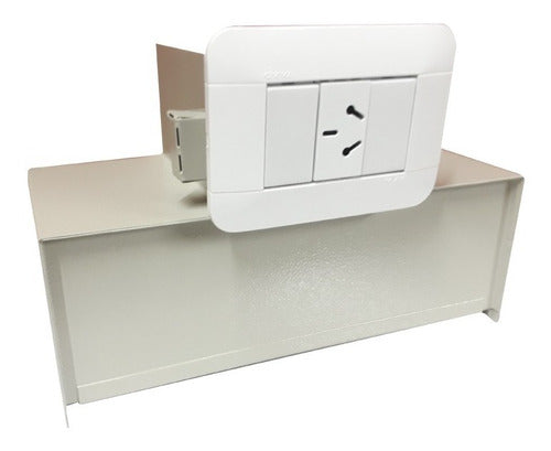 Simulated Safe Triple Wall Outlet Light Cover Security Box 0