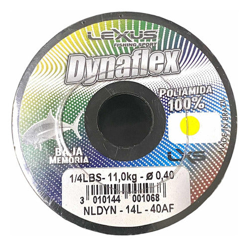 Lexus Nylon Para Pesca Dynaflex 1/4lbs 0.40mm 11 Kg 0