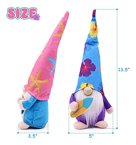 Upltowtme 3pcs Summer Garden Gnome Decorations 1