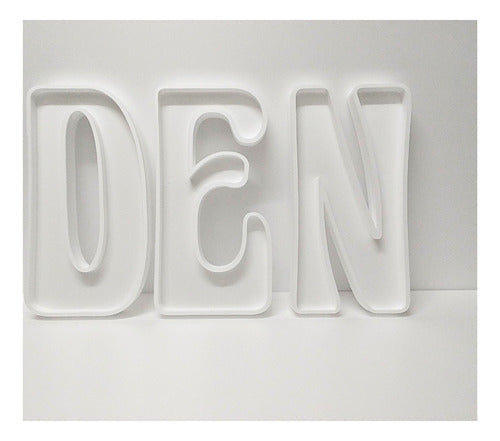 Tu Nombre Importa Hollow 3D Letters - 25 cm Polyfan 1