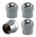 Kit of 5 Chrome Valve Caps for Cars and Trucks 0