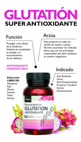 Natier - Glutation Antioxidante X50 Cap 1