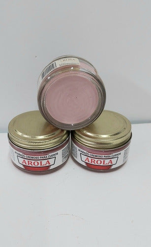 Crema Para Cuero Arola Color Rosa 1