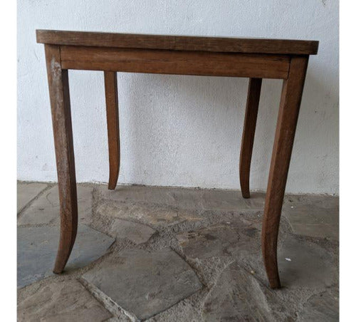 Mesa Baja De Madera Con Patas De Roble, Alto 54cm 2