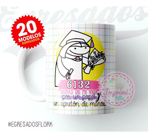 Plantillas Tazas Flork Egresados 2024 Sublimar Sexto #11 2