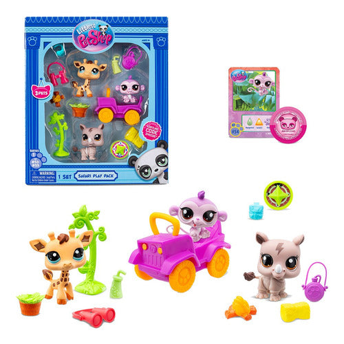 Hasbro Littlest Pet Shop Set 3 Fig En La Selva + Tarjeta Int 00524 3