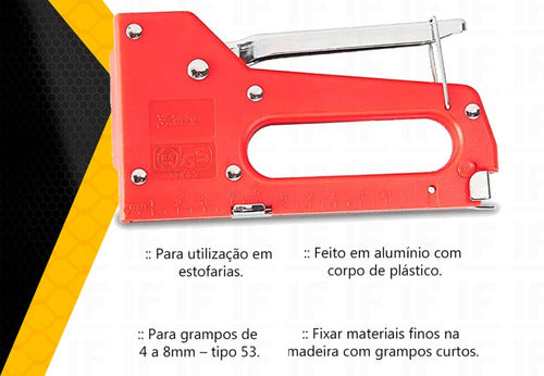 Suporte Para Furadeira 1/2 E 3/8 Manual Morsa + Grampeador 4