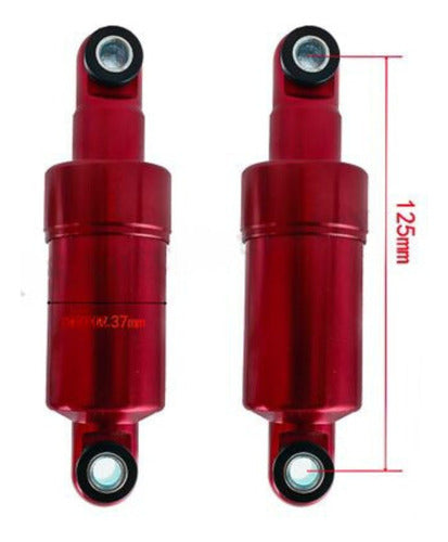 Lencs Suspension Shock Absorbers Set for Electric Scooter 125mm 1