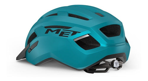 MET Allroad Helmet with Visor and Rear Light - MTB Road Cycling 14