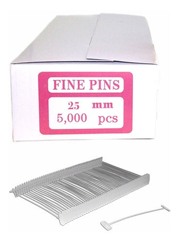 Genérica Precintos 25mm Pistola Etiquetar Ropa Tag Pin Finos X5.000 0