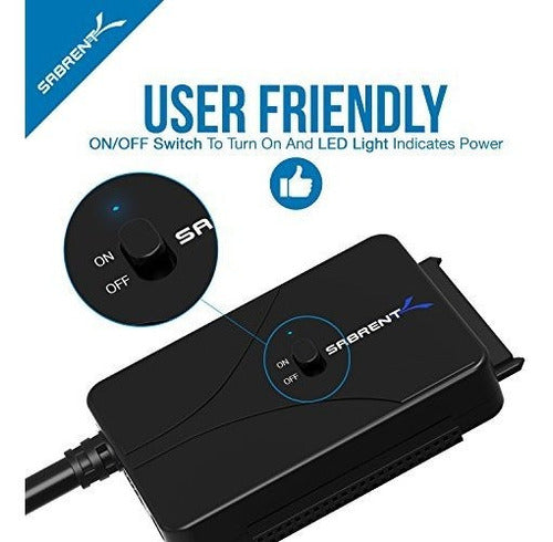 Sabrent Usb 3.0 A Ssd / Sata / Ide 2.5 / 3.5 / 5.25 Pulgadas 6