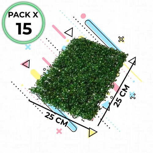 Will Pack X 15 Vertical Artificial Grass Wall Panel 25x25 1