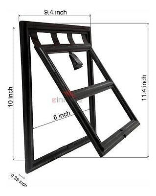 Pet Door for Dogs and Cats - 8" x 10" Screen Door Flap 1