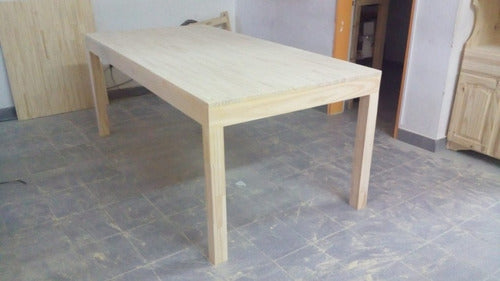 MUEBLOK Asia Table 1.40 x 0.80 Solid Wood Dining Table 6