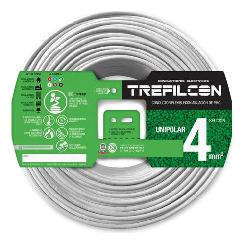 TREFILCON 4mm Single-core Standardized Cable Roll x 50 Meters 0
