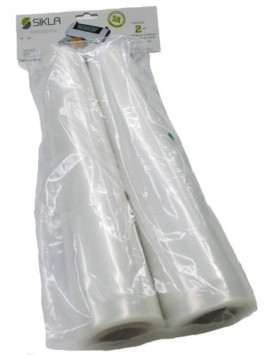 Replacement Pack 2 Rolls of Vacuum Sealer Bags - Sikla 0