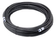 20 Metros De Cable Coaxil Rg-6 Negro Armado Con Conectores 0