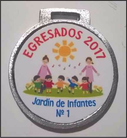 70 Medalla Egresado Con Cinta   Jardin Escolar 35 Mm M3 3