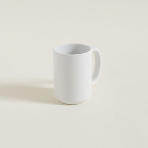 Mishka Straight White Mug 430ml Ceramic 2