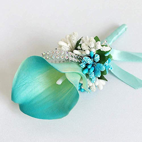 Prettybuy Boutonniere Calla Lily Juego De 6 Broche De Dama D 2