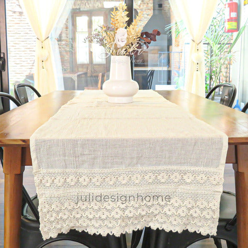 Boho Decorative Handcrafted Gauze Table Runners 2m 7