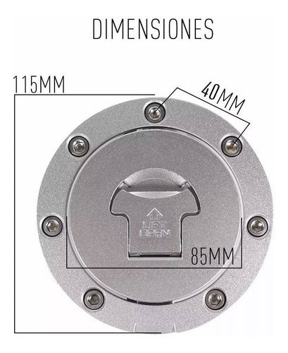 Tapa Tanque Honda Cbr 600 7 Tornillos Marca Tech 5