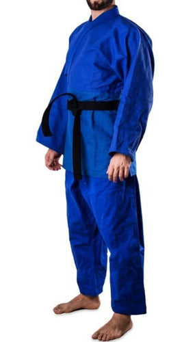 Shiai Judo Aikido Uniform Medium Blue T4-8 5