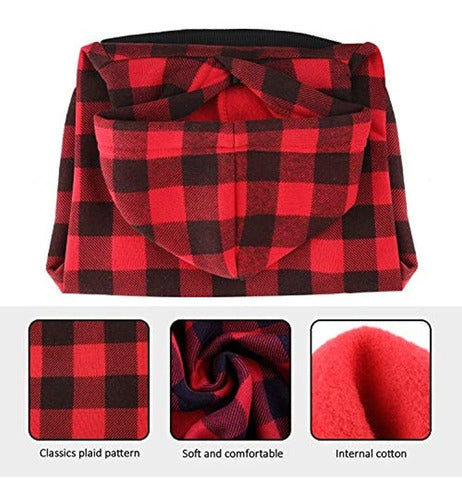 Blaoicni Plaid Dog Hoodie Sudadera Sueter Para Perros Media 3