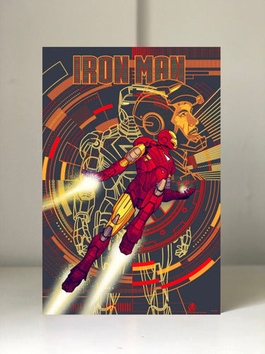 tucuadro.fantasia Iron Man Poster Marvel 20x30cm Gift Avengers 0