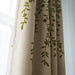 Melodieux Linen Blackout Curtains with Floral Embroidery 2