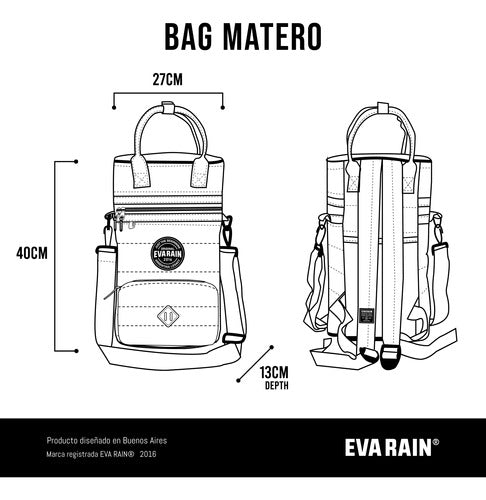 Eva Rain Backpack for Notebook and Mate - Blue 5