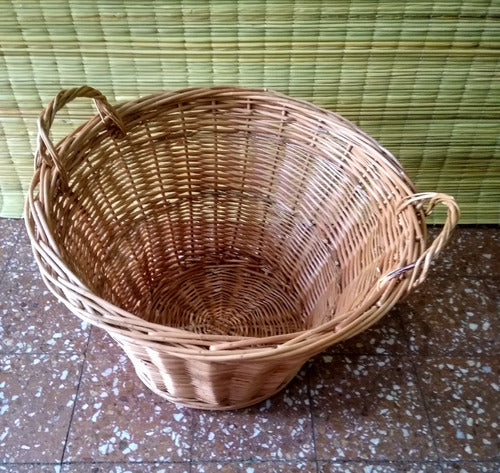 Villa Pacífico Wicker Wood Basket 60cm 2