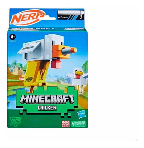 Hasbro Nerf Minecraft Chicken Blaster With 2 Darts 0